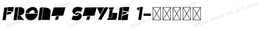 Front style 1字体转换